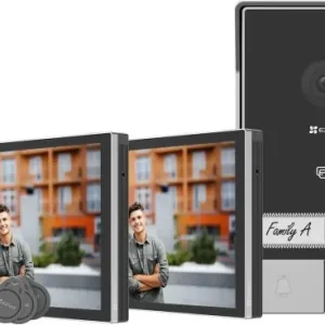 Rabat Zestaw wideodomofonowy dwurodzinny EZVIZ HP7 z dwoma monitorami